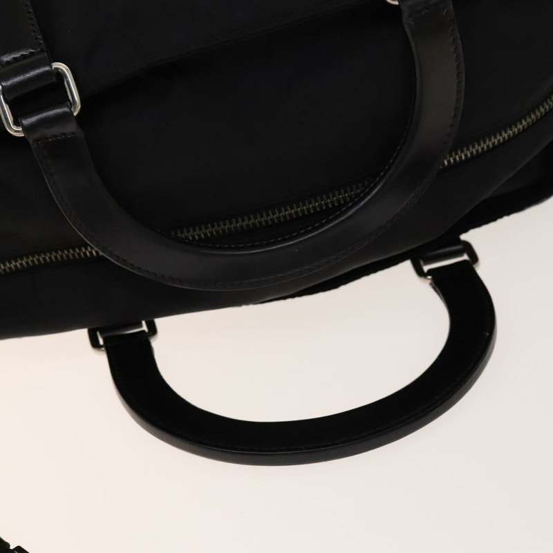 【日本直送】PRADA 尼龍手提包 黑色 銀色 正品 SW1455-7