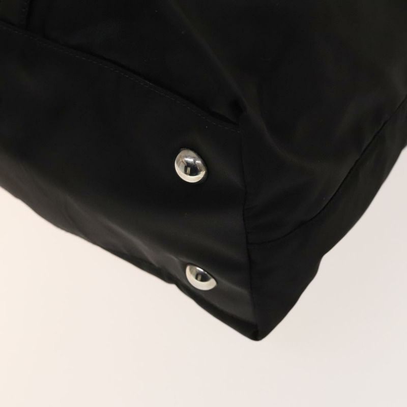 【日本直送】PRADA 尼龍手提包 黑色 銀色 正品 SW1455-17