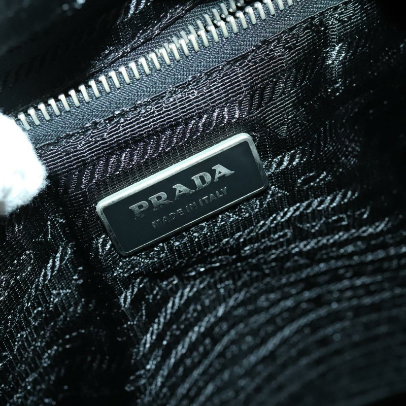 【日本直送】PRADA 尼龍手提包 黑色 銀色 正品 SW1455-21