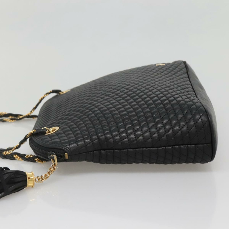 【日本直送】BALLY 鏈條單肩包 皮革 黑色 金色 正品 SW1496-2