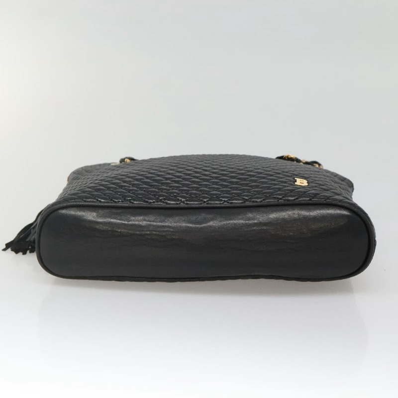 【日本直送】BALLY 鏈條單肩包 皮革 黑色 金色 正品 SW1496-4