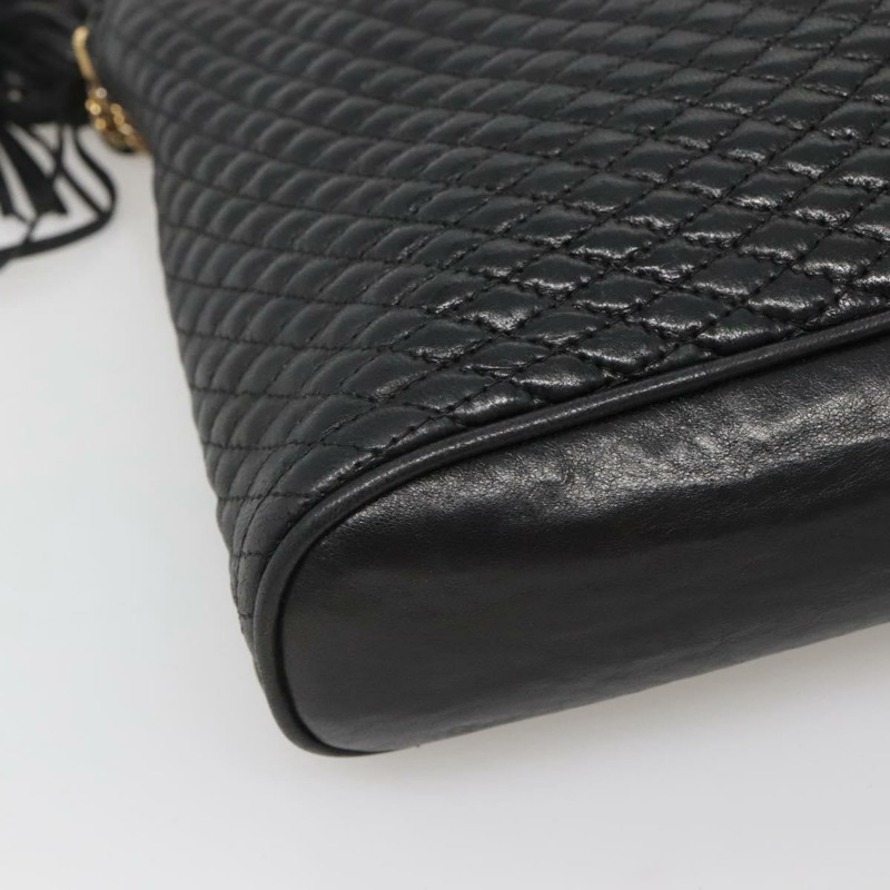 【日本直送】BALLY 鏈條單肩包 皮革 黑色 金色 正品 SW1496-14