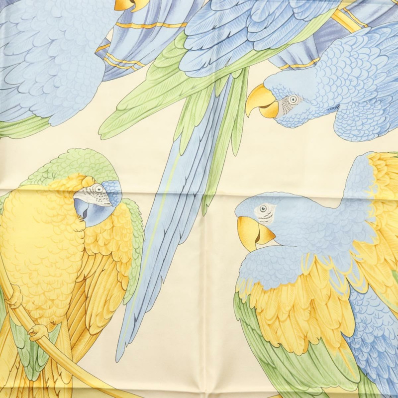 【日本直送】Salvatore Ferragamo 絲巾 藍色 Auth SW1502-5