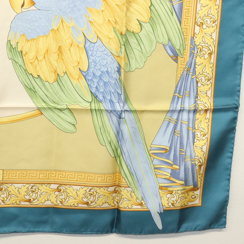 【日本直送】Salvatore Ferragamo 絲巾 藍色 Auth SW1502-9