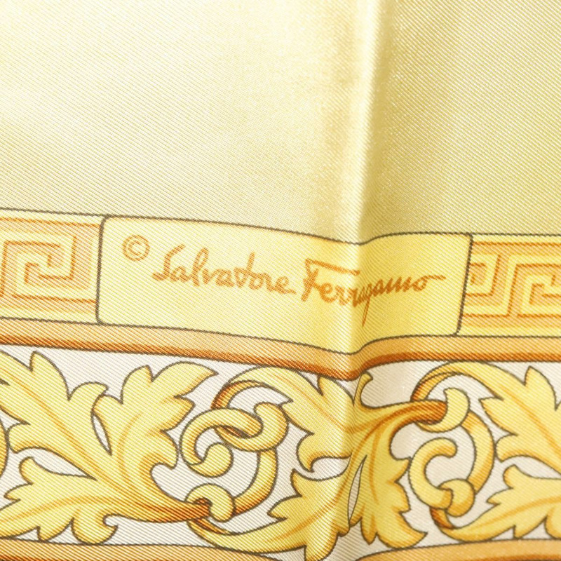 【日本直送】Salvatore Ferragamo 絲巾 藍色 Auth SW1502-10