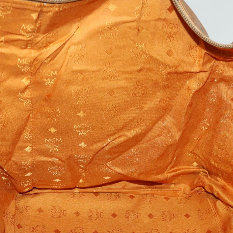 【日本直送】MCM Logoogram Vicetos 波士頓包 PVC 皮革 棕色 金色 正品 yk19343-20