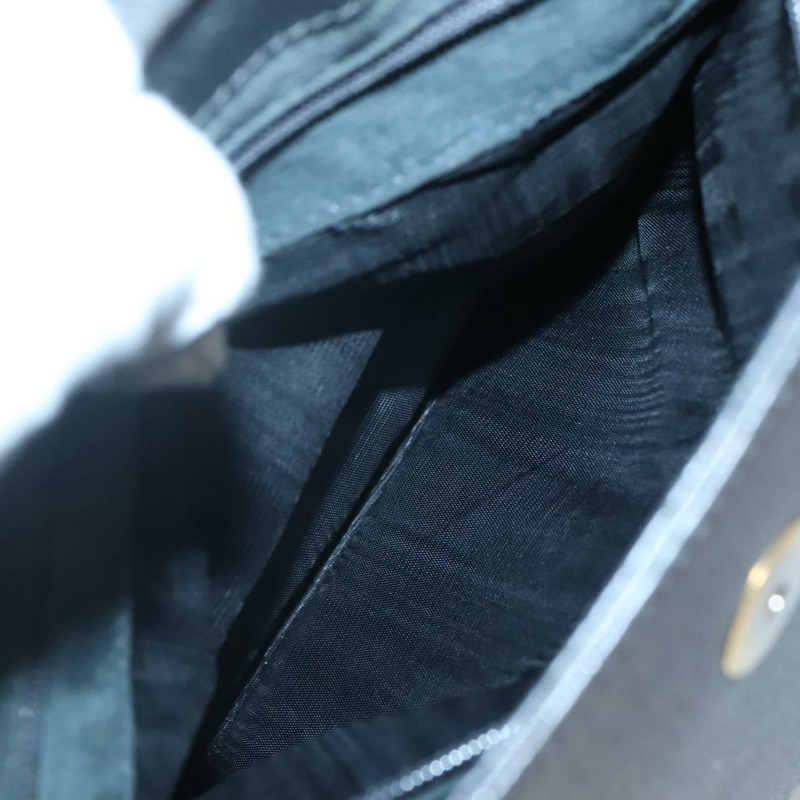 【日本直送】GUCCI 竹節手提包 皮革 金色 炭灰色 001 3444 1887 正品 138139-10