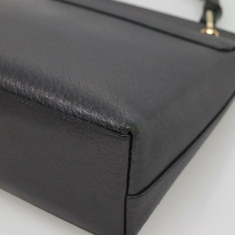 【日本直送】GUCCI 竹節手提包 皮革 金色 炭灰色 001 3444 1887 正品 138139-14