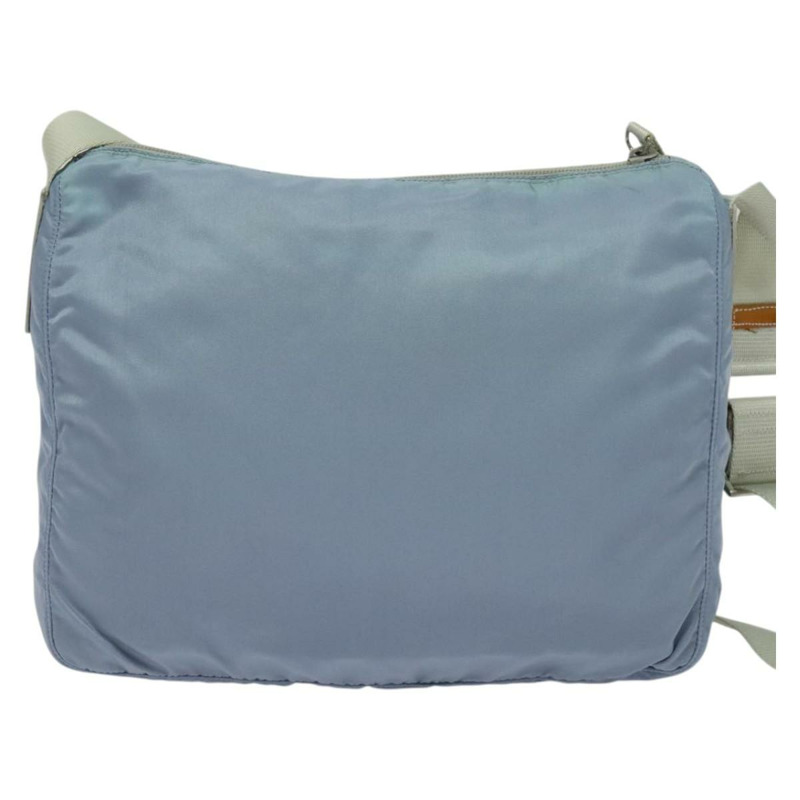 【日本直送】PRADA 尼龍肩包 淺藍色 銀色 正品 BA5343-1