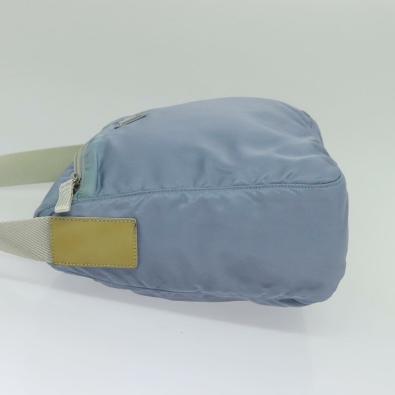 【日本直送】PRADA 尼龍肩包 淺藍色 銀色 正品 BA5343-2