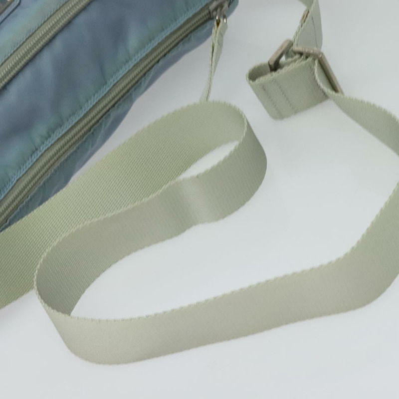 【日本直送】PRADA 尼龍肩包 淺藍色 銀色 正品 BA5343-6
