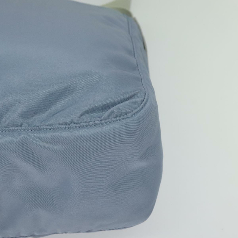 【日本直送】PRADA 尼龍肩包 淺藍色 銀色 正品 BA5343-13