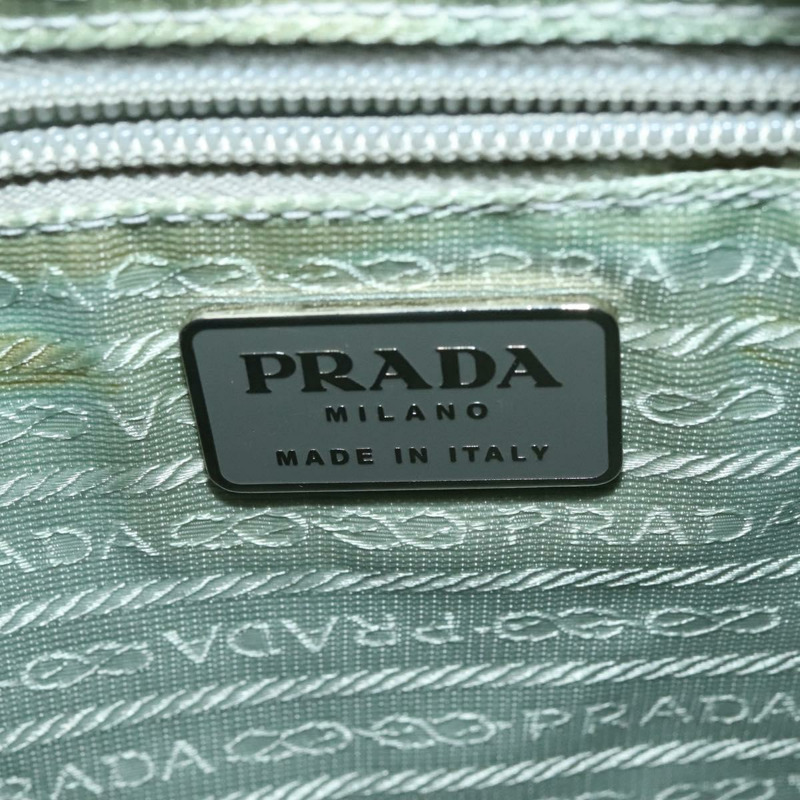 【日本直送】PRADA 尼龍肩包 淺藍色 銀色 正品 BA5343-17
