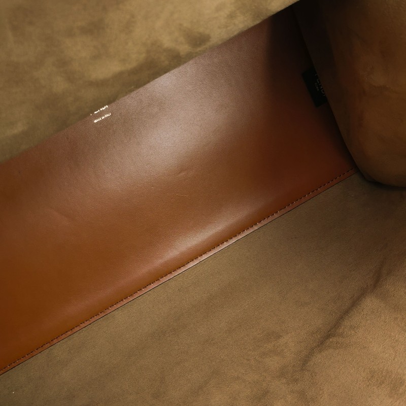 Fendi Sunshine大號牛皮純色字母Logo手提包-8