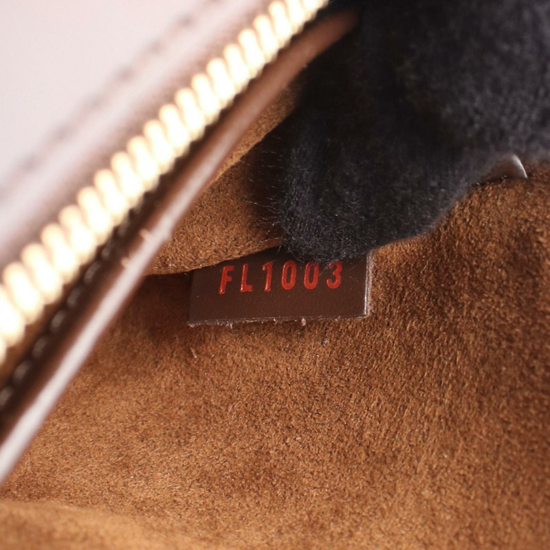 路易威登 Saint 男士手拿包，塗層帆布和皮革 Damier 圖案，棕色，N51993-4