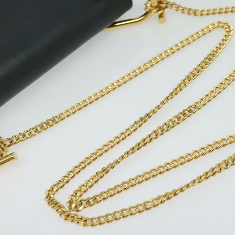 【日本直送】Chloe 鏈條 Drew 單肩包 皮革 卡其色 金色 正品 BA5346-6