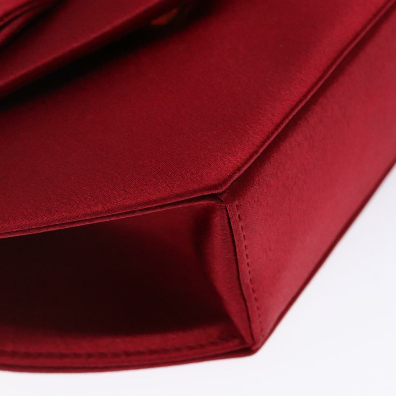 【日本直送】SAINT LAURENT 緞面紅色金色肩包 正品 BA5345-13