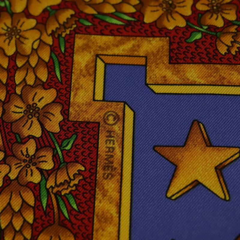 【日本直送】愛馬仕 Carre 90 絲巾 “CARPE DIEM” 真絲海軍藍 正品 BA5387-10