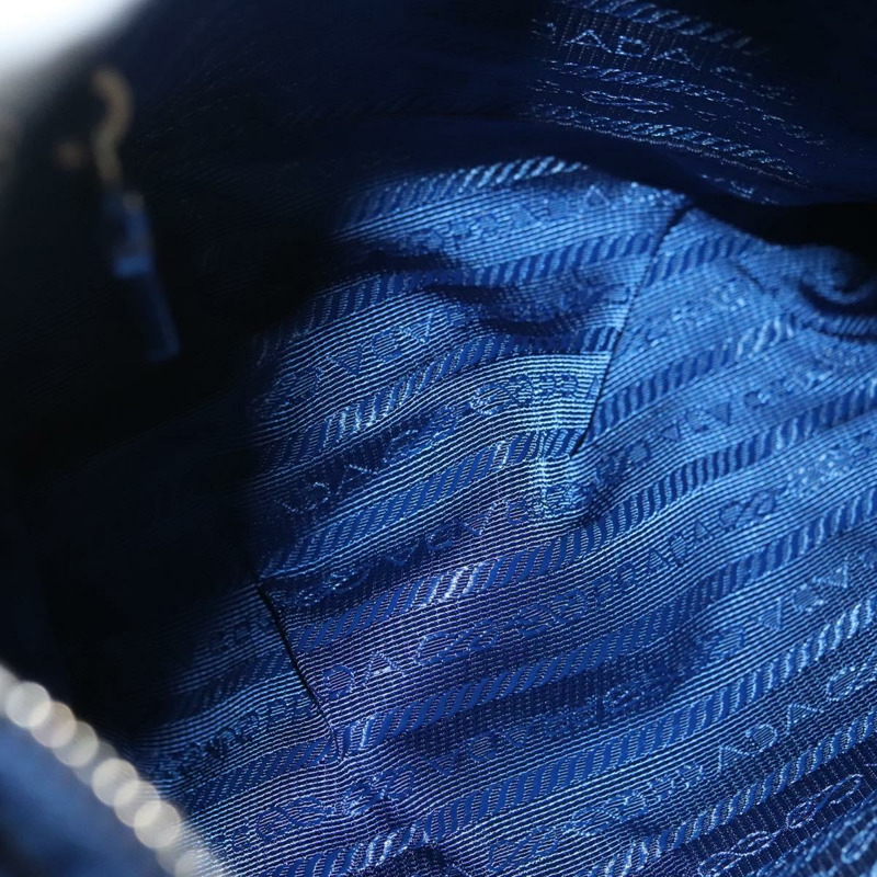 【日本直送】PRADA 尼龍肩包 藍色 銀色 正品 140970-10