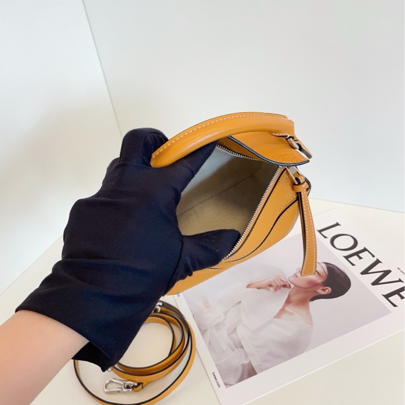 【99閒置🆕】Loewe mini puzzle荔枝皮 黃棕色 迷你幾何包 手提包 斜挎包 單肩包-8
