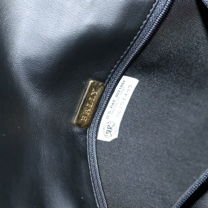 【日本直送】BALLY 絎縫鏈條單肩包 皮革 黑色 金色 正品 BA5269-11