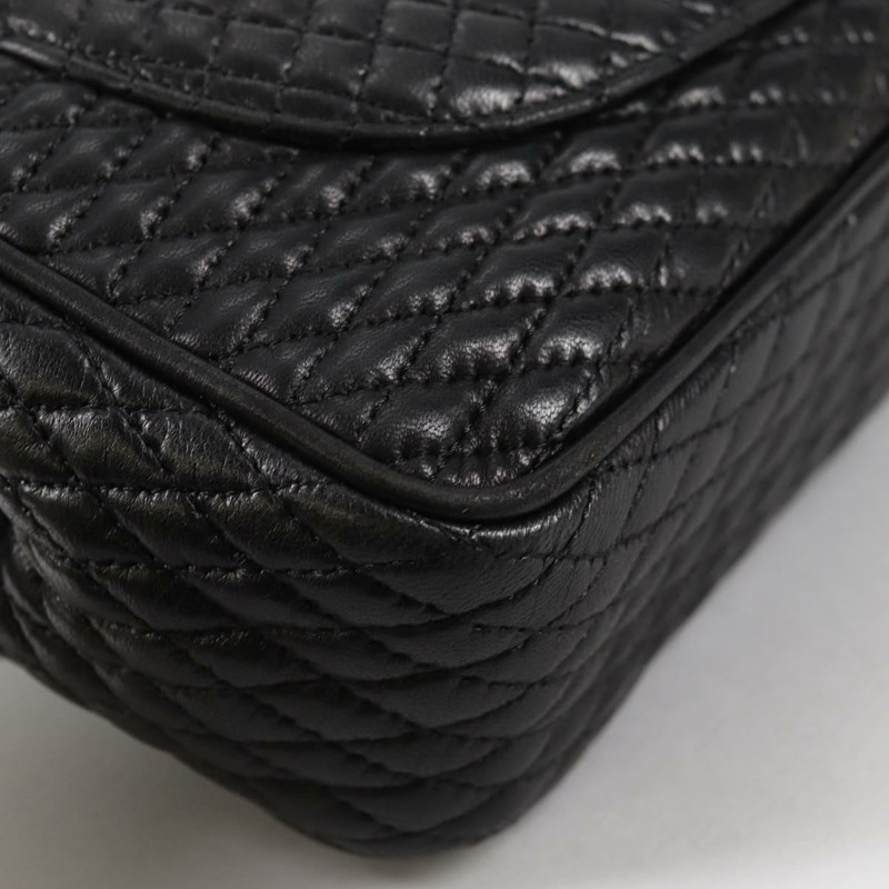 【日本直送】BALLY 絎縫鏈條單肩包 皮革 黑色 金色 正品 BA5269-15