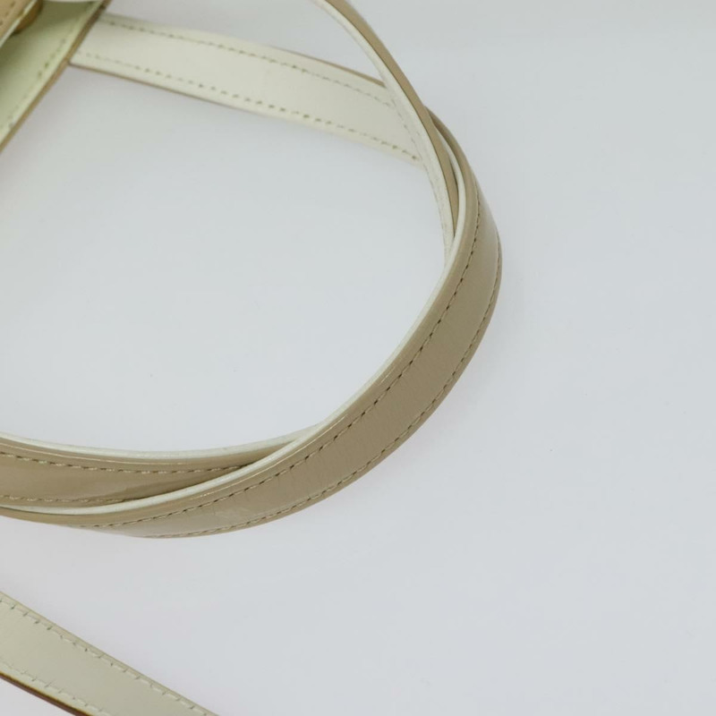 【日本直送】Salvatore Ferragamo Gancini 手提包 漆皮 兩用 米色 金色 正品 BA5280-6