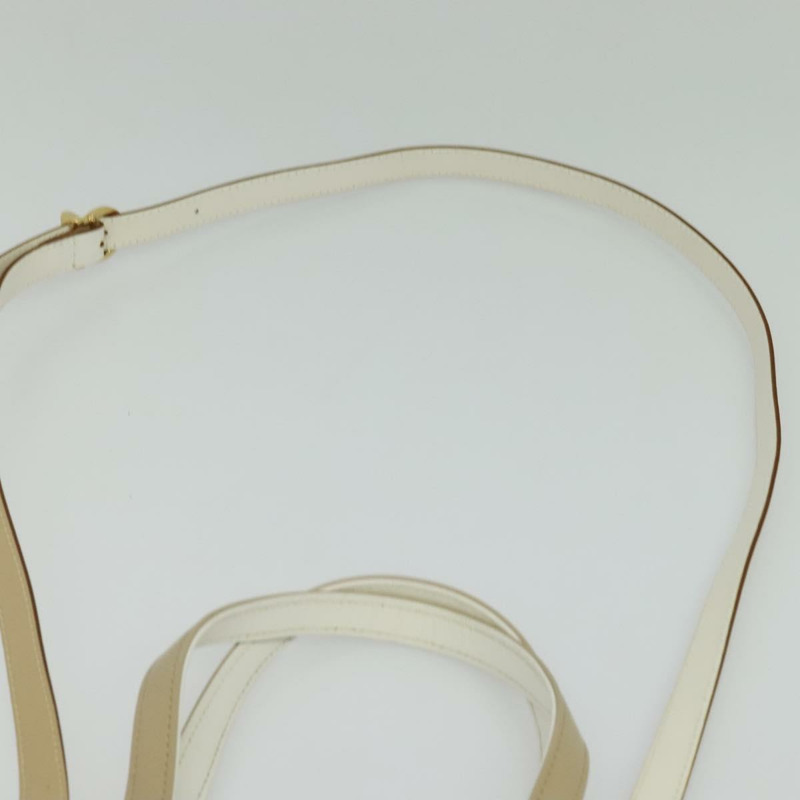 【日本直送】Salvatore Ferragamo Gancini 手提包 漆皮 兩用 米色 金色 正品 BA5280-13