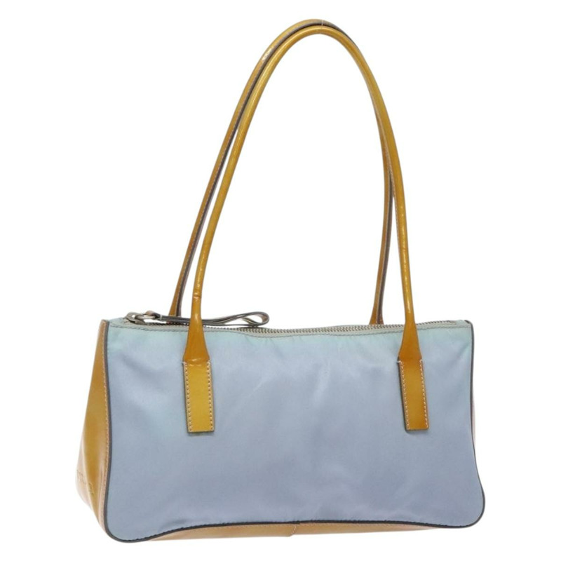 【日本直送】PRADA 尼龍肩包 淺藍色 銀色 正品 BA5240-0