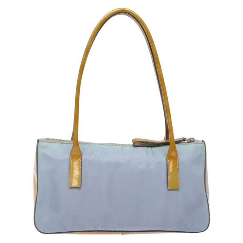 【日本直送】PRADA 尼龍肩包 淺藍色 銀色 正品 BA5240-1