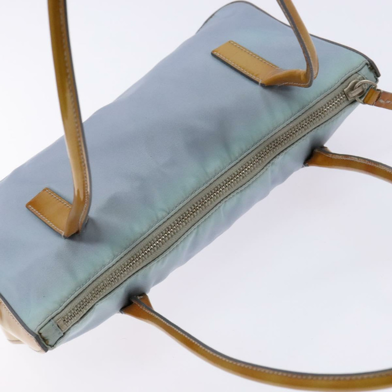 【日本直送】PRADA 尼龍肩包 淺藍色 銀色 正品 BA5240-5