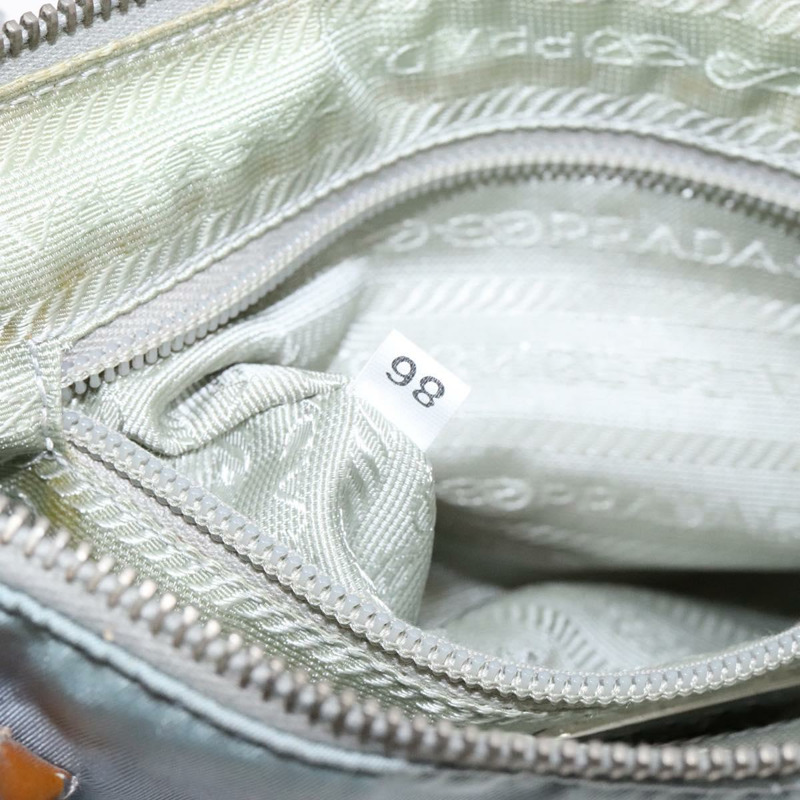 【日本直送】PRADA 尼龍肩包 淺藍色 銀色 正品 BA5240-10