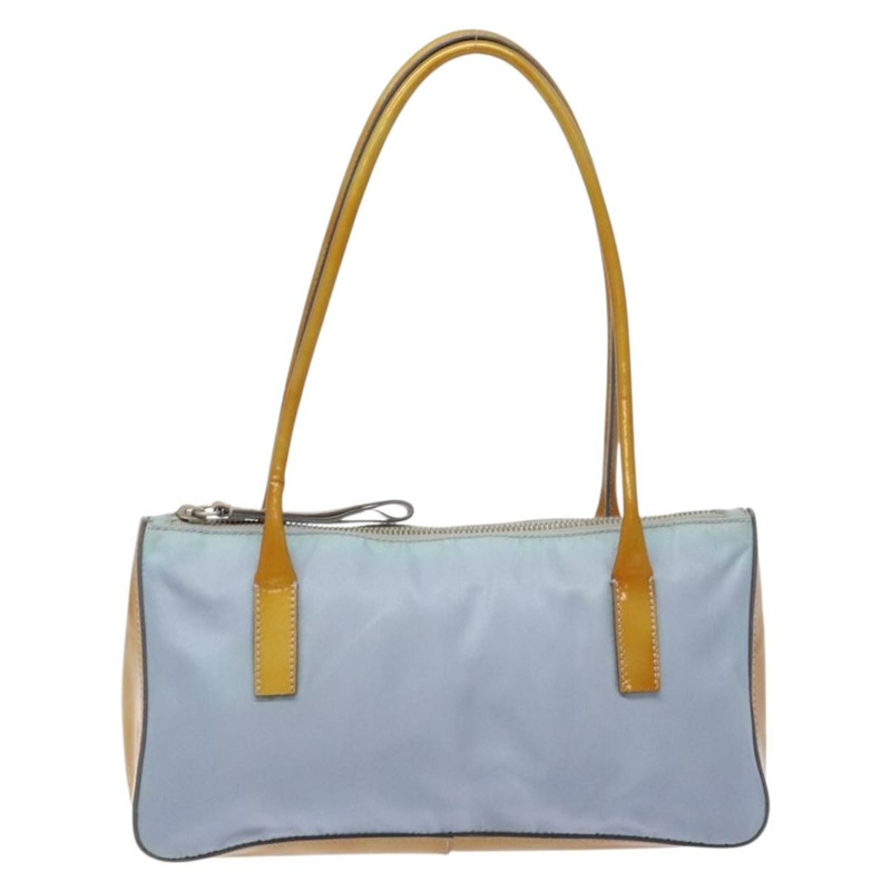 【日本直送】PRADA 尼龍肩包 淺藍色 銀色 正品 BA5240-12