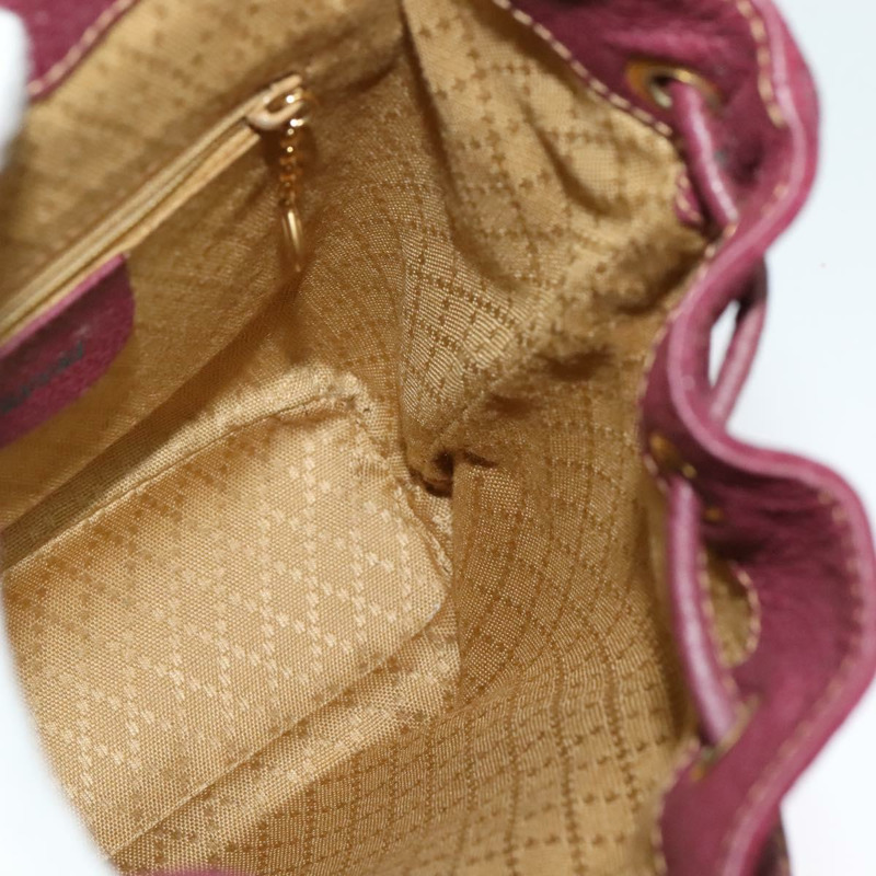 【日本直送】GUCCI 竹編雙肩包 絨面革 紫金色 003 2058 0030 正品 BA5244-17