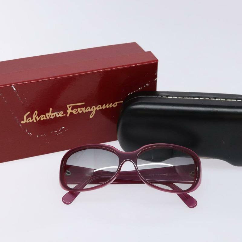 【日本直送】Salvatore Ferragamo 紫色塑膠太陽眼鏡 正品 BA5377-10