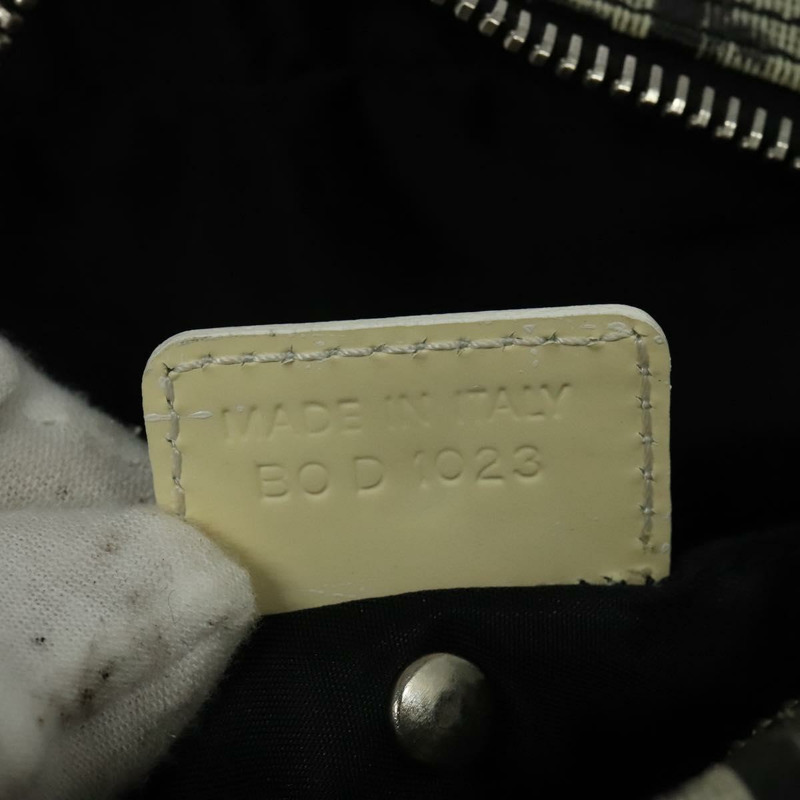 【日本直送】Christian Dior Trotter帆布肩背包 PVC黑色銀色 正品 BA5306-10