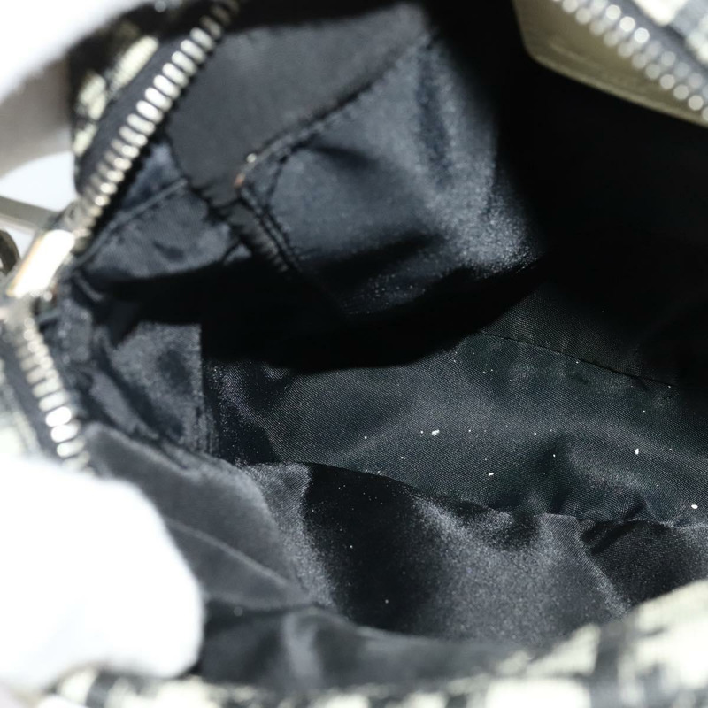 【日本直送】Christian Dior Trotter帆布肩背包 PVC黑色銀色 正品 BA5306-18