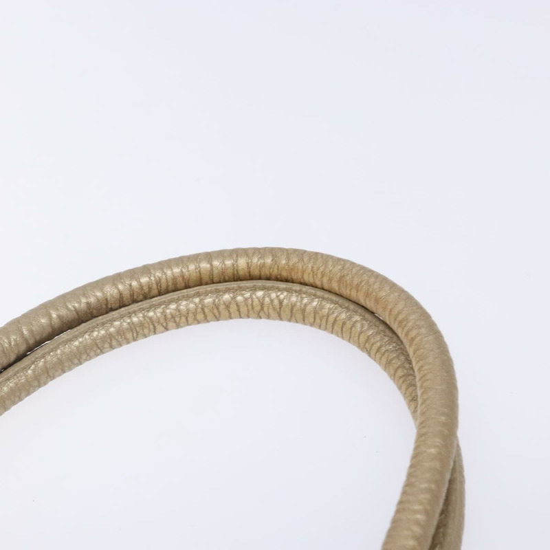 【日本直送】Salvatore Ferragamo Gancini 手提包 皮革 金銀色 正品 140914-7