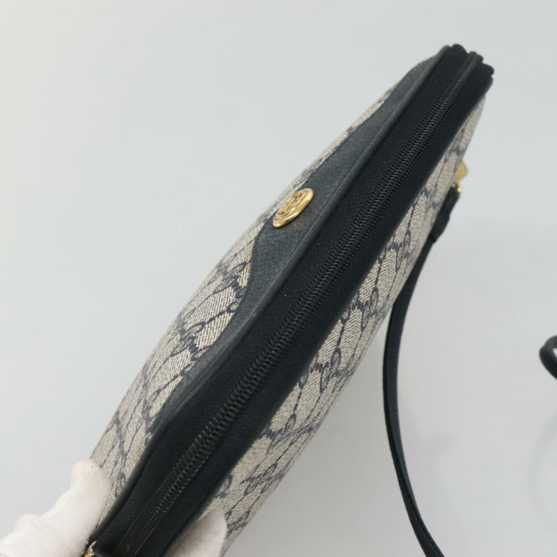 【日本直送】GUCCI GG Supreme 單肩包 PVC 海軍藍 金色 97 02 068 正品 BA5298-5