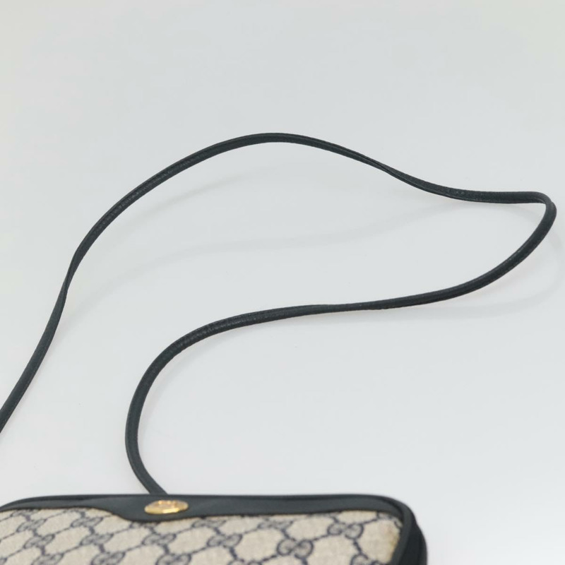 【日本直送】GUCCI GG Supreme 單肩包 PVC 海軍藍 金色 97 02 068 正品 BA5298-13