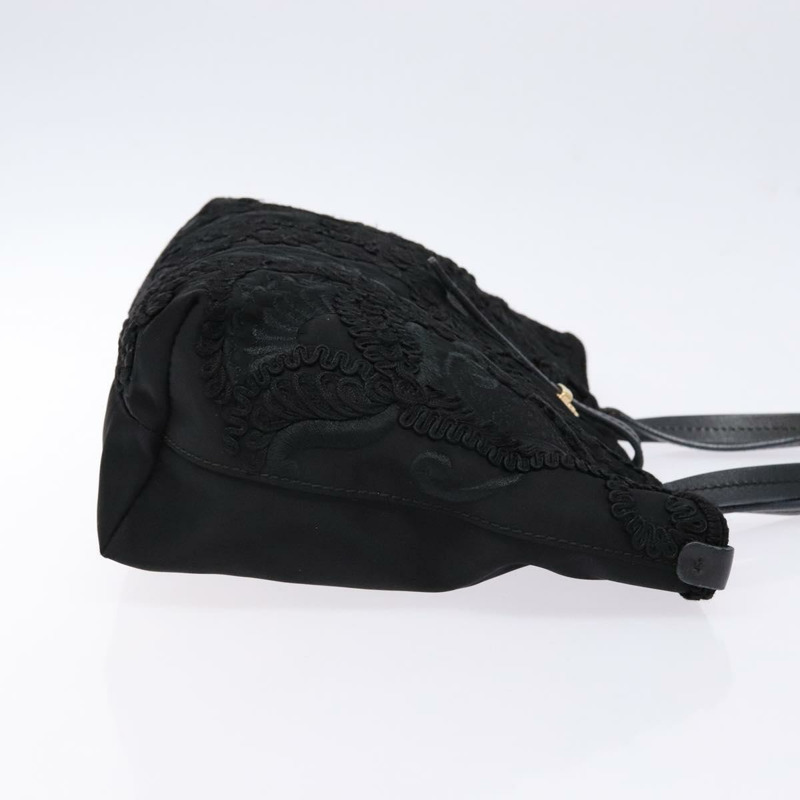 【日本直送】Salvatore Ferragamo Gancini 托特包 尼龍 黑色 金色 正品 BA5259-2