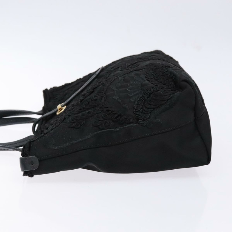 【日本直送】Salvatore Ferragamo Gancini 托特包 尼龍 黑色 金色 正品 BA5259-3