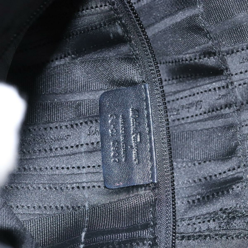 【日本直送】Salvatore Ferragamo Gancini 托特包 尼龍 黑色 金色 正品 BA5259-11