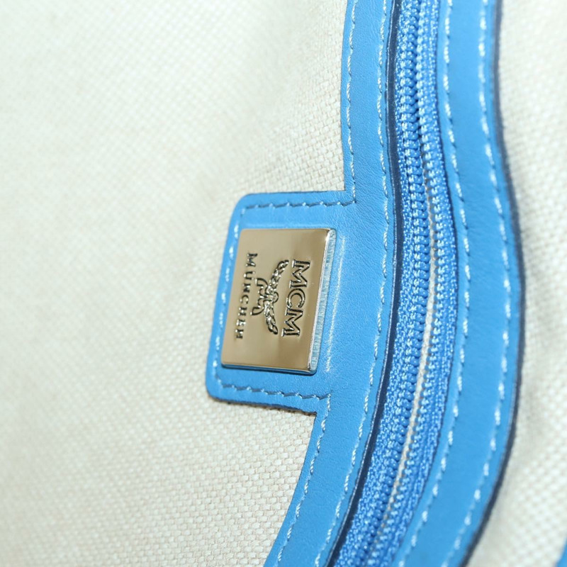 【日本直送】MCM 手提包 皮革 藍色 銀色 正品 BA5267-16