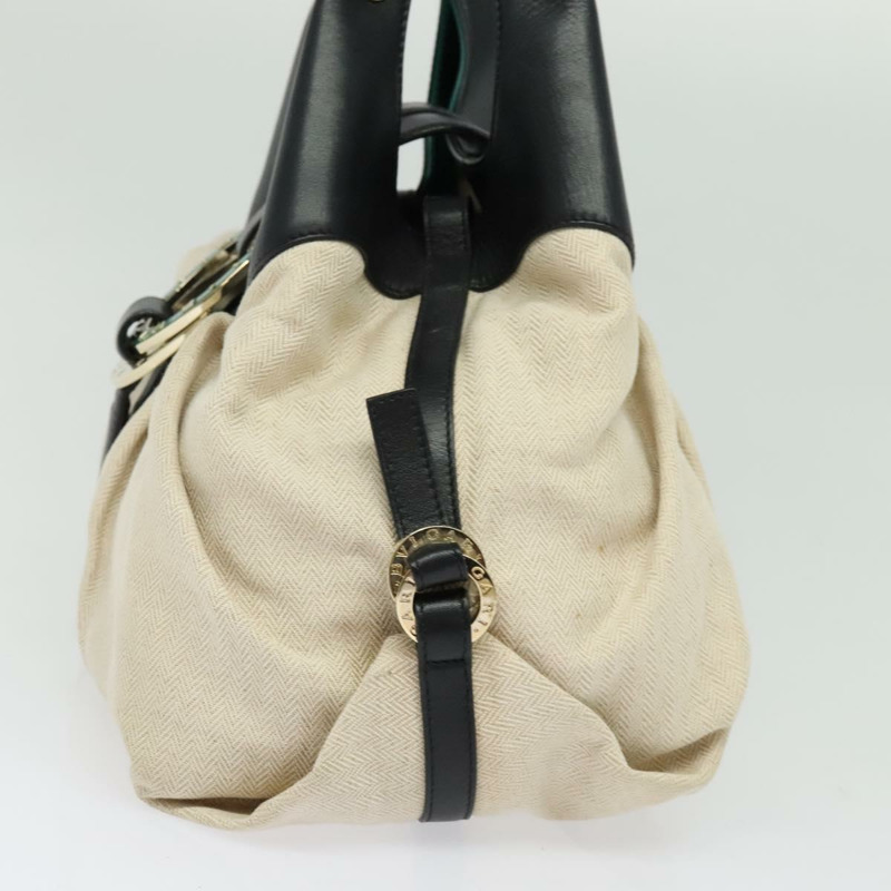 【日本直送】寶格麗 Chandra 肩背包 皮革 米色 金色 正品 BA5303-3