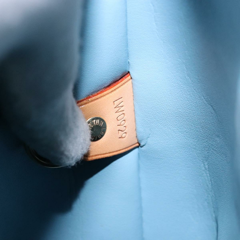 【日本直送】路易威登 Monogram Vernis Houston 手提包 淺藍色 M91005 LV 正品 ep10301-11