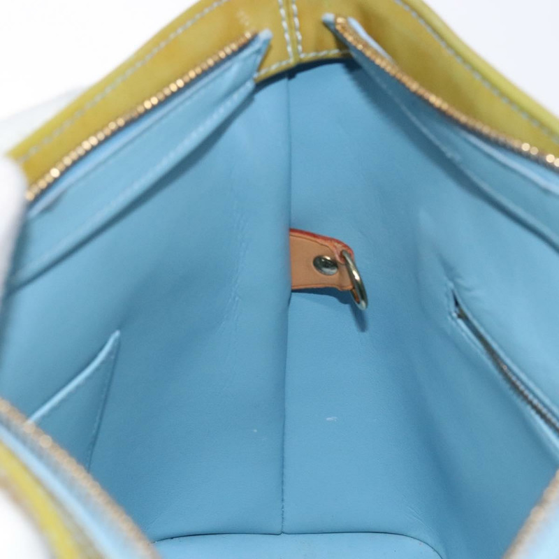【日本直送】路易威登 Monogram Vernis Houston 手提包 淺藍色 M91005 LV 正品 ep10301-21