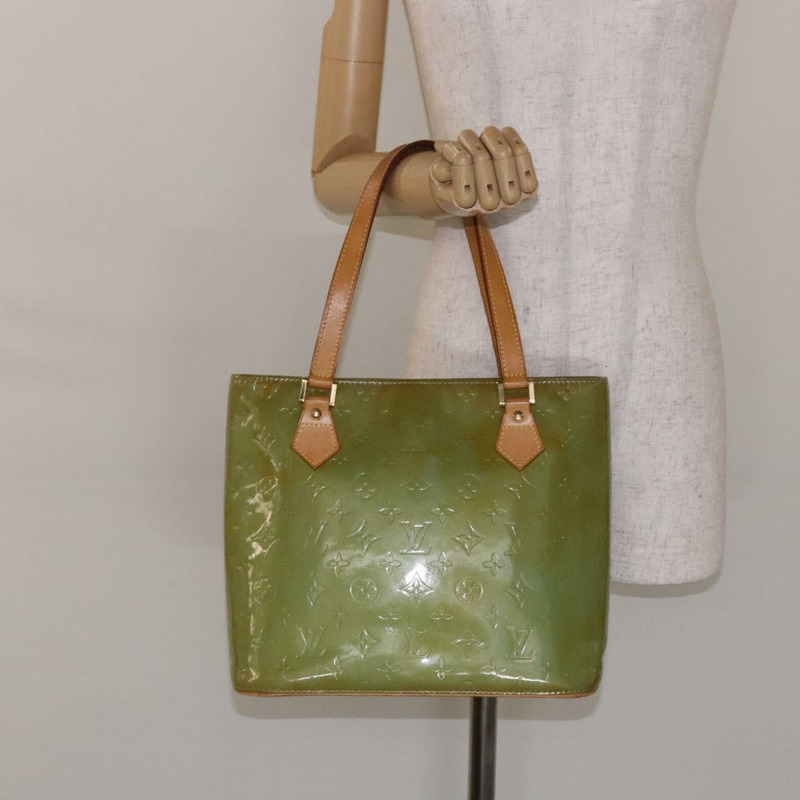 【日本直送】路易威登 Monogram Vernis Houston 手提包 淺藍色 M91005 LV 正品 ep10301-24