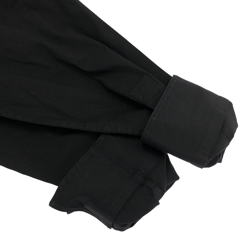 紀梵希 BM60GX100M #39 標誌刺繡長袖襯衫,純棉,黑色,二手-10