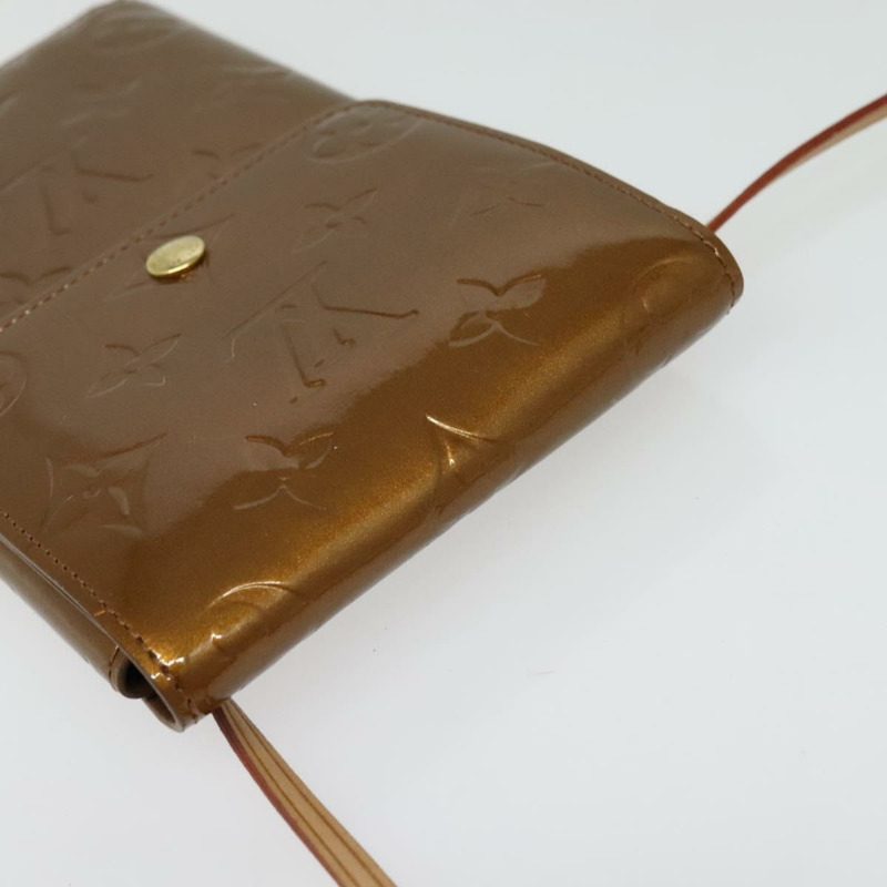 【日本直送】路易威登 Monogram Vernis Walker 錢包 青銅色 M91154 LV Auth 141128-5